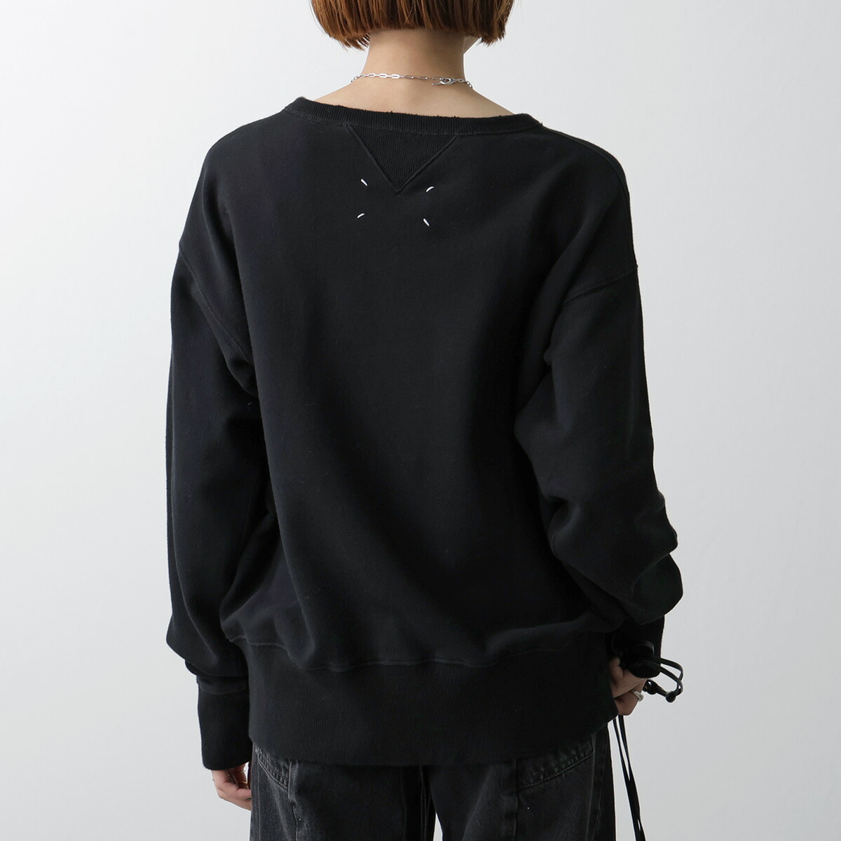 MM6 Maison Margielaダメージ ドライバーズ DESTROY DRIVERS KNIT BLACK - MM6 MAISON MARGIELA(エムエムシックス