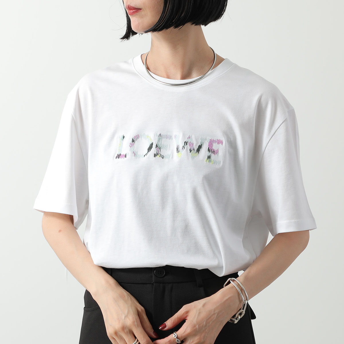楽天市場】LOEWE ロエベ Tシャツ H526Y22X75 レディース クルーネック