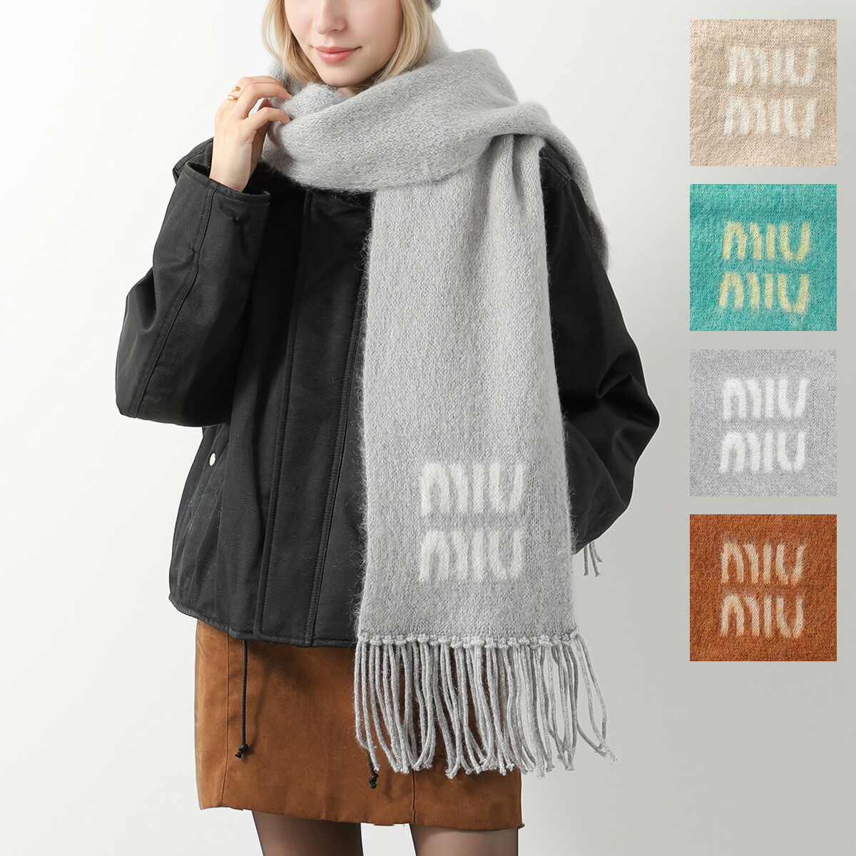 楽天市場】MAISON KITSUNE メゾンキツネ マフラー BABY ALPACA PLAIN