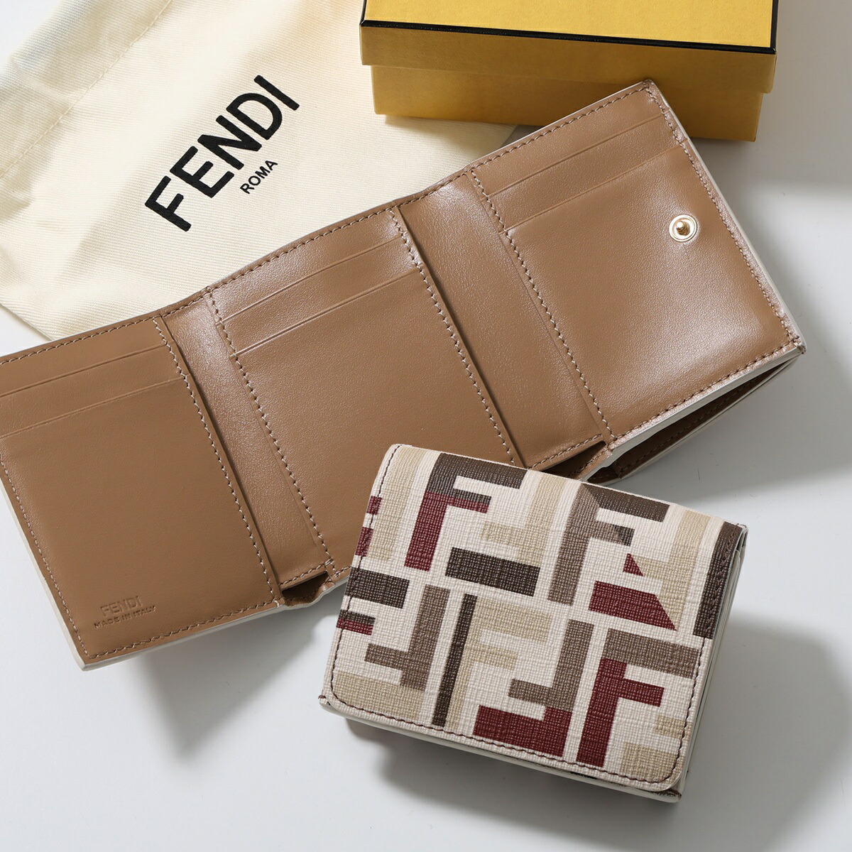 楽天市場】フェンディ FENDI 財布 三つ折り コンパクト ミニ F