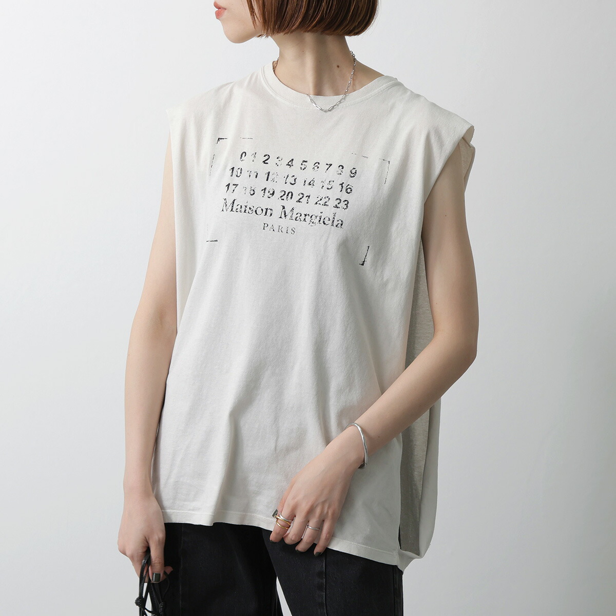 マルタン マルジェラ 10 ノースリーブ T シャツ カットソー メゾン 46 マルタン マルジェラ 10 ノースリーブ T シャツ カットソー メゾン 46