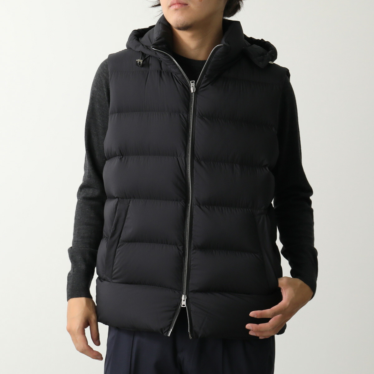 楽天市場】ヘルノ ダウン メンズ HERNO リバーシブルベスト PI001008U