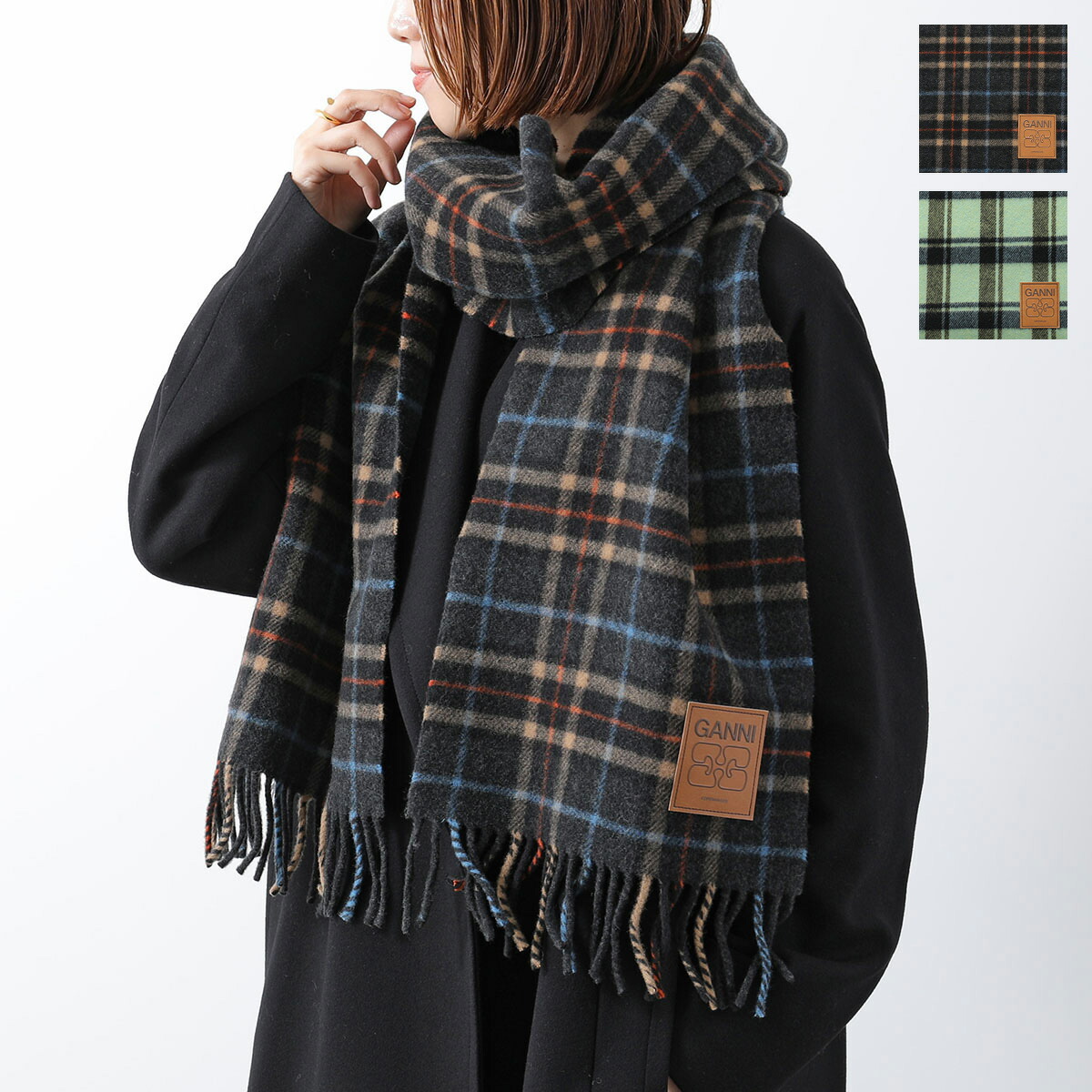 楽天市場】Barbour × GANNI バブアー ガニー コラボ マフラー LSC0455