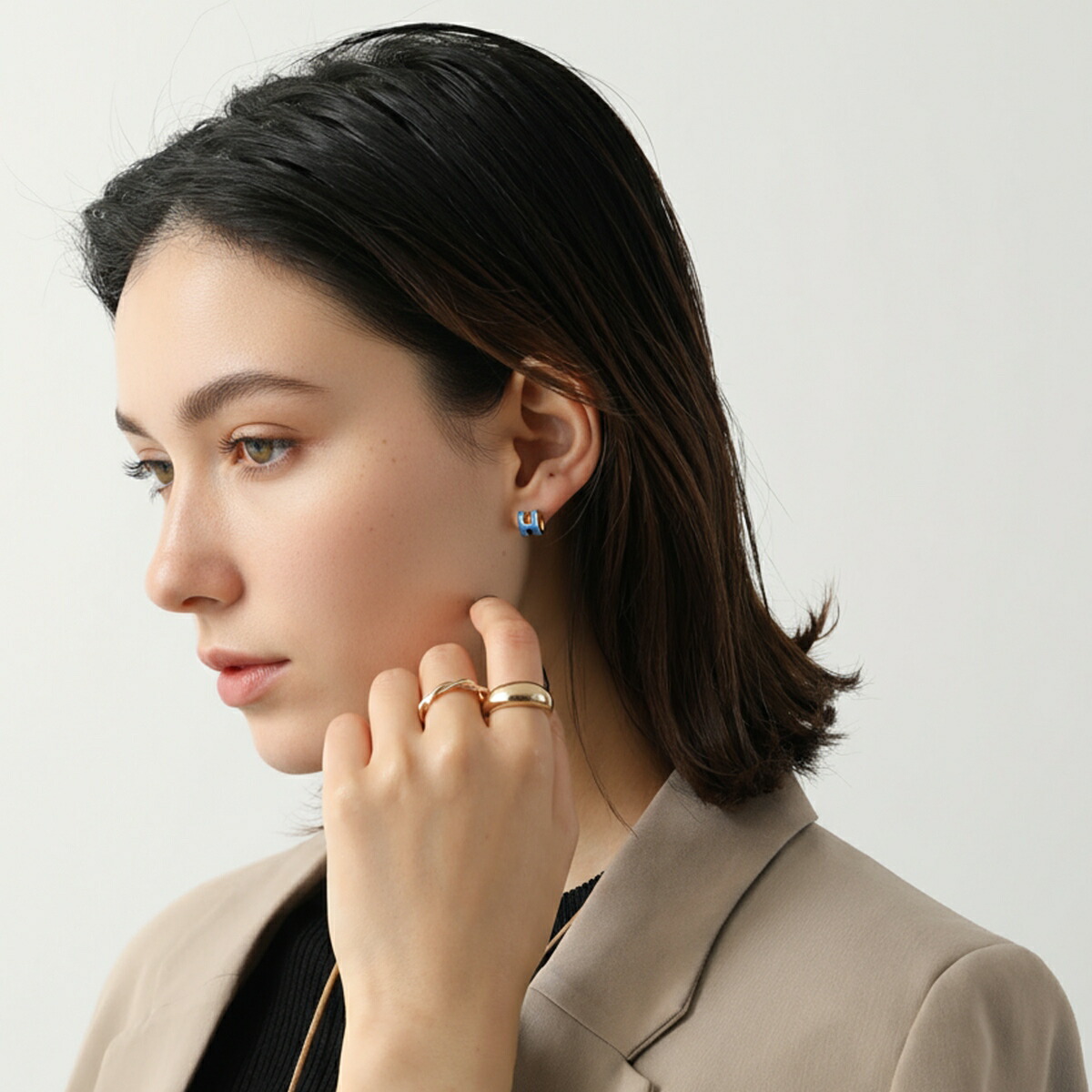 HERMES エルメス ピアス ポップアッシュ ミニ POP H MINI