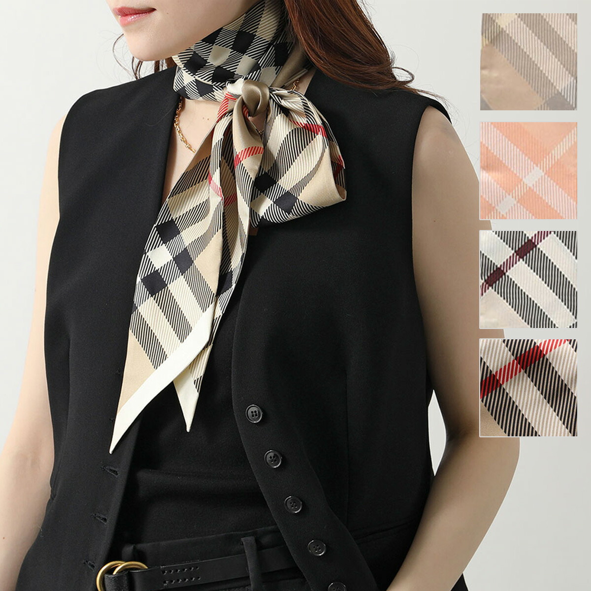 【美品】バーバリー　スカーフ柄コート　シルク100％　9号 1472406846.jpg?1644034478