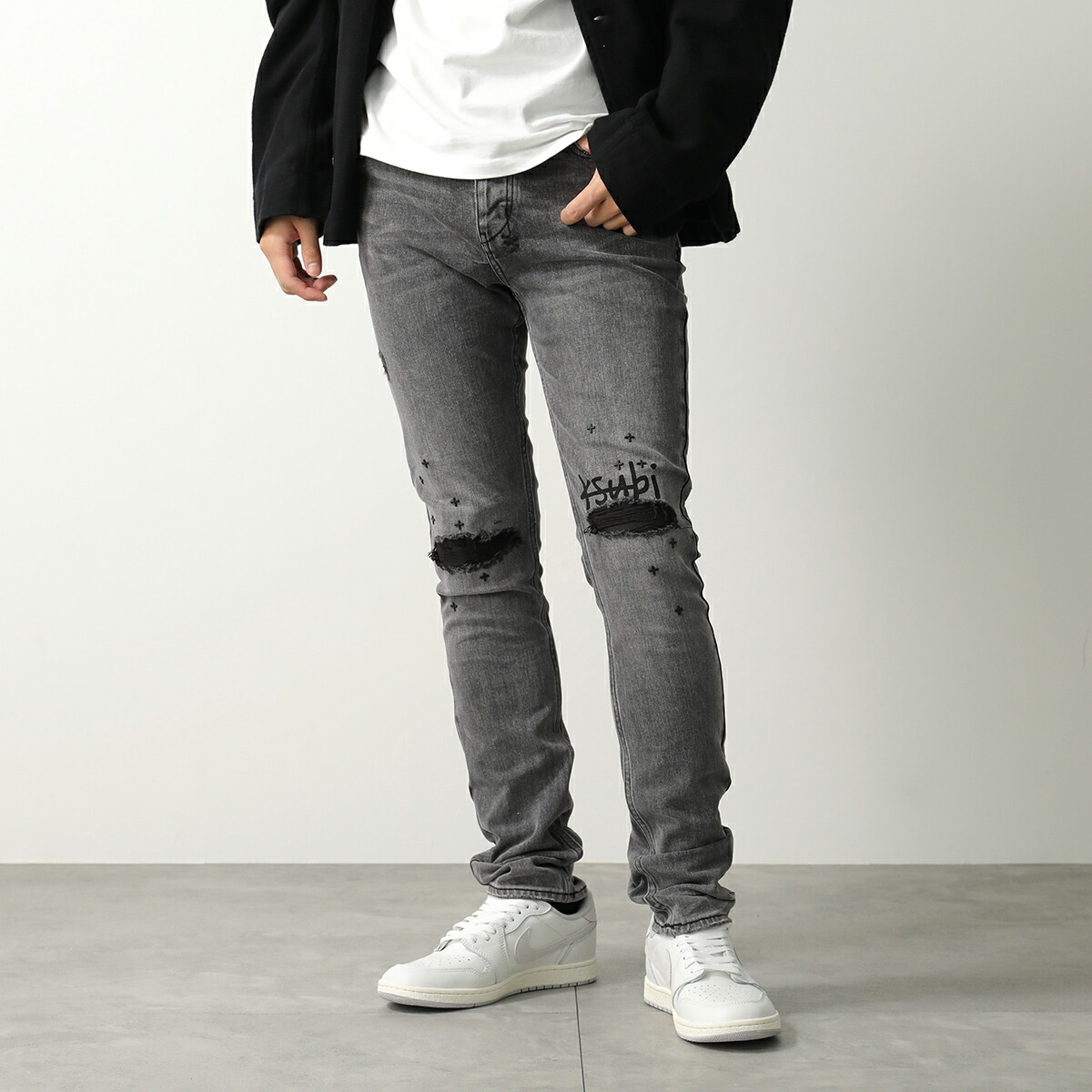 楽天市場】KSUBI スビ ジーンズ VAN WINKLE LED BLACK ROCKSTAR REPAIR