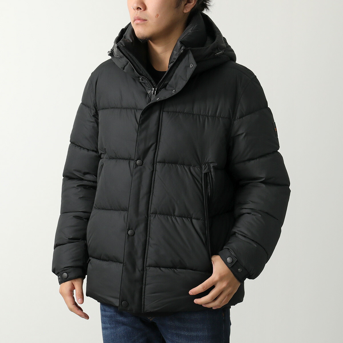 楽天市場】ヒューゴ ボス ダウンジャケット コート ネイビー メンズ