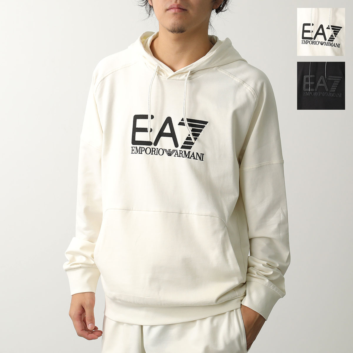 EMPORIO ARMANI アルマーニ フード付きパーカー クリーム色 楽天市場