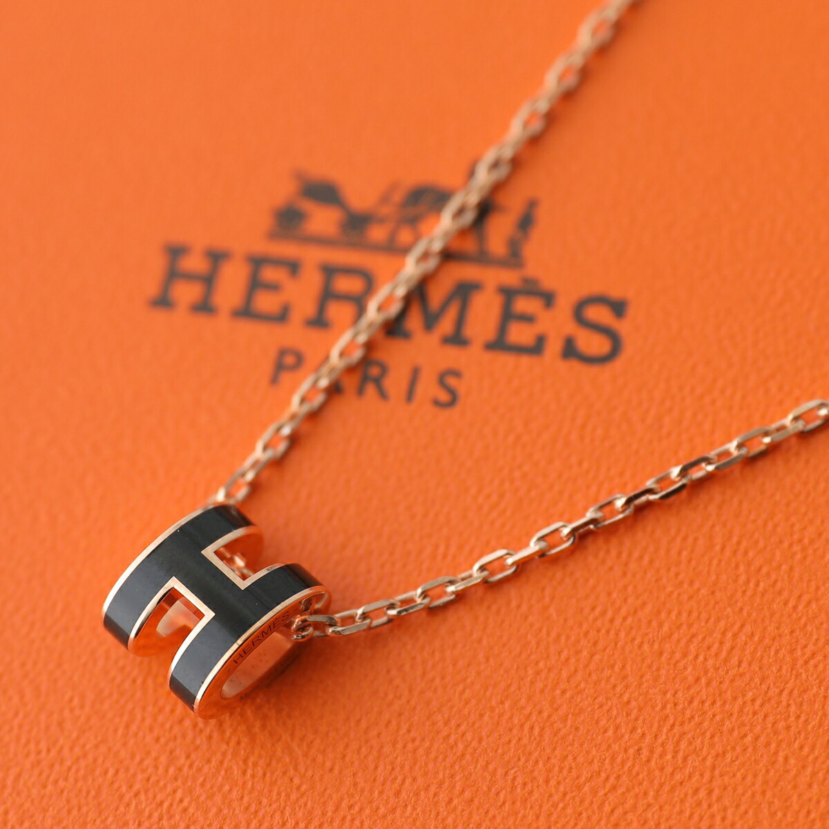 楽天市場】HERMES エルメス ネックレス Medaille Quadrige PM メダイユ