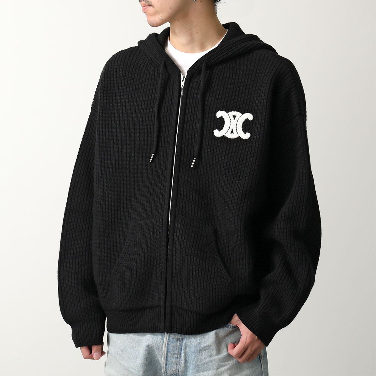 楽天市場】CELINE セリーヌ ニット パーカー 2A85W423P.08GC