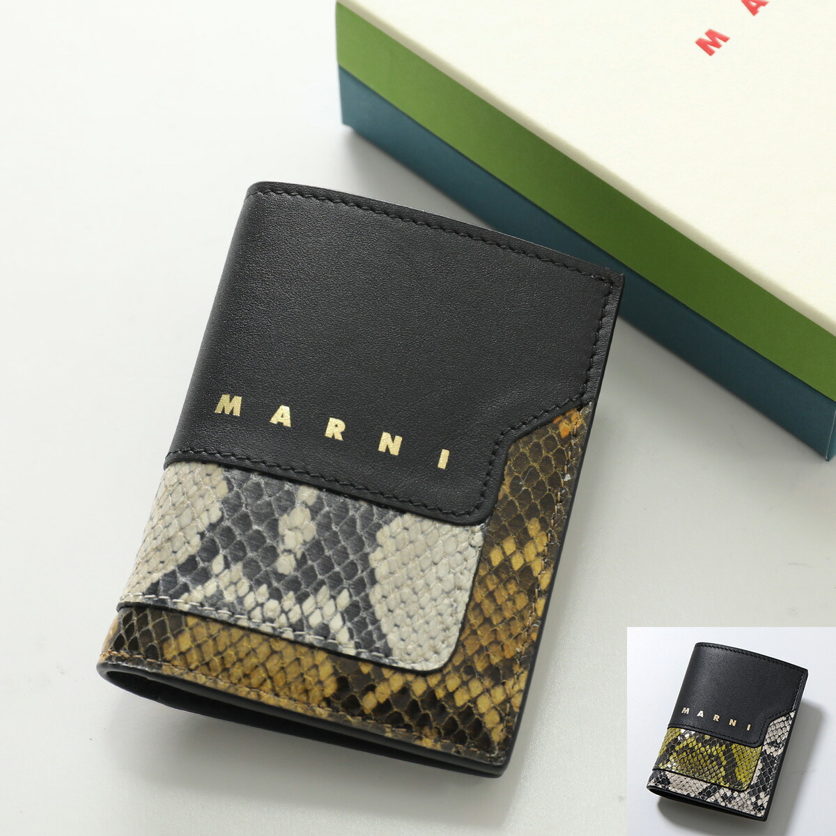 楽天市場】MARNI マルニ 二つ折り財布 PFMOQ14Q08 P6533 レディース