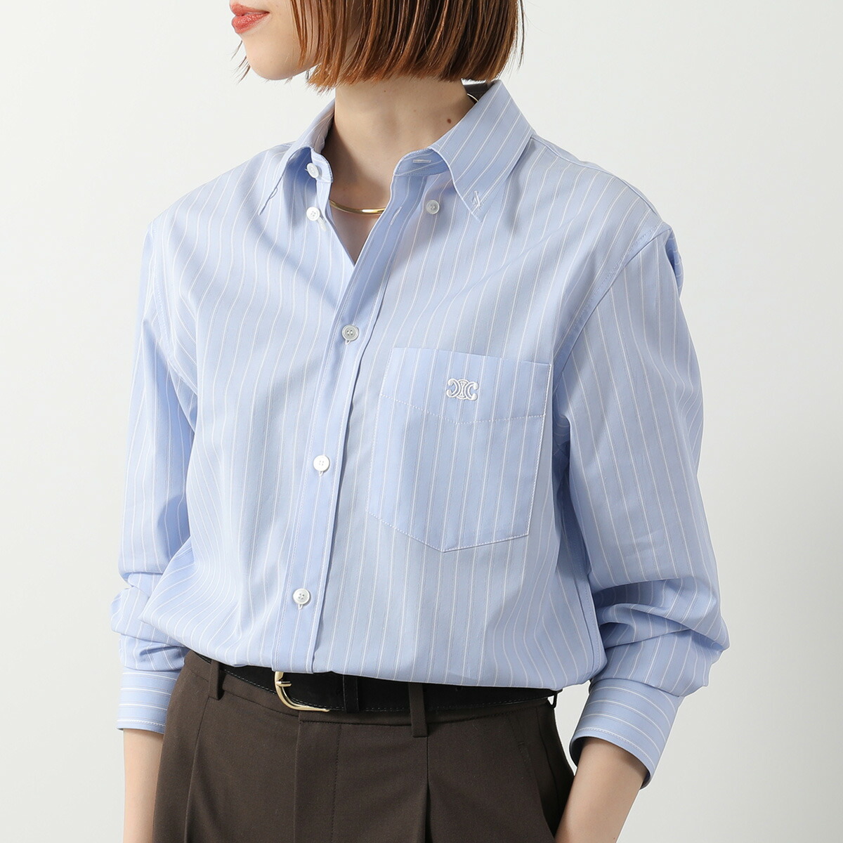 楽天市場】CELINE セリーヌ シャツ 2Y81A233U.01MA レディース