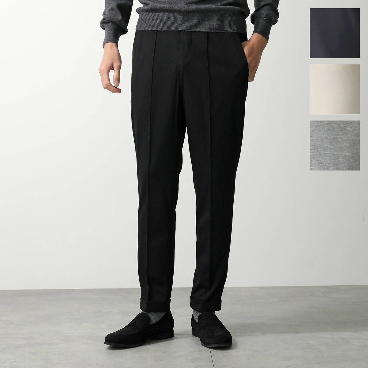 BERWICH ベルウィッチ ウール2P スラックス 楽天市場】ベルウィッチ BERWICH ツープリーツ スラックス ウール