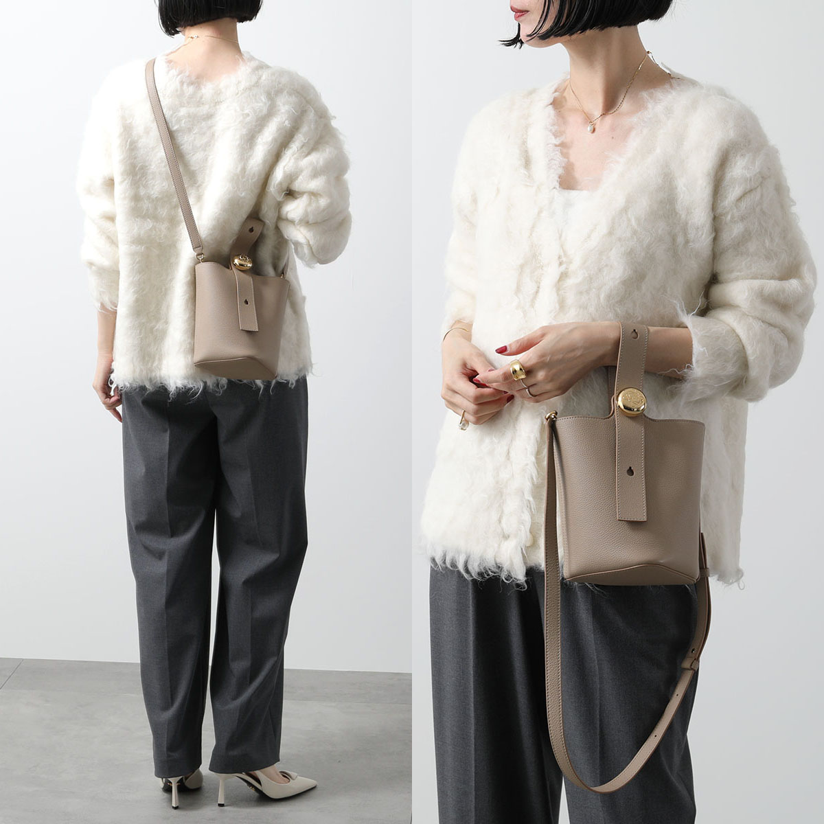 LOEWE ロエベ ハンドバッグ PEBBLE BUCKET MINI ペブル バケット ミニ