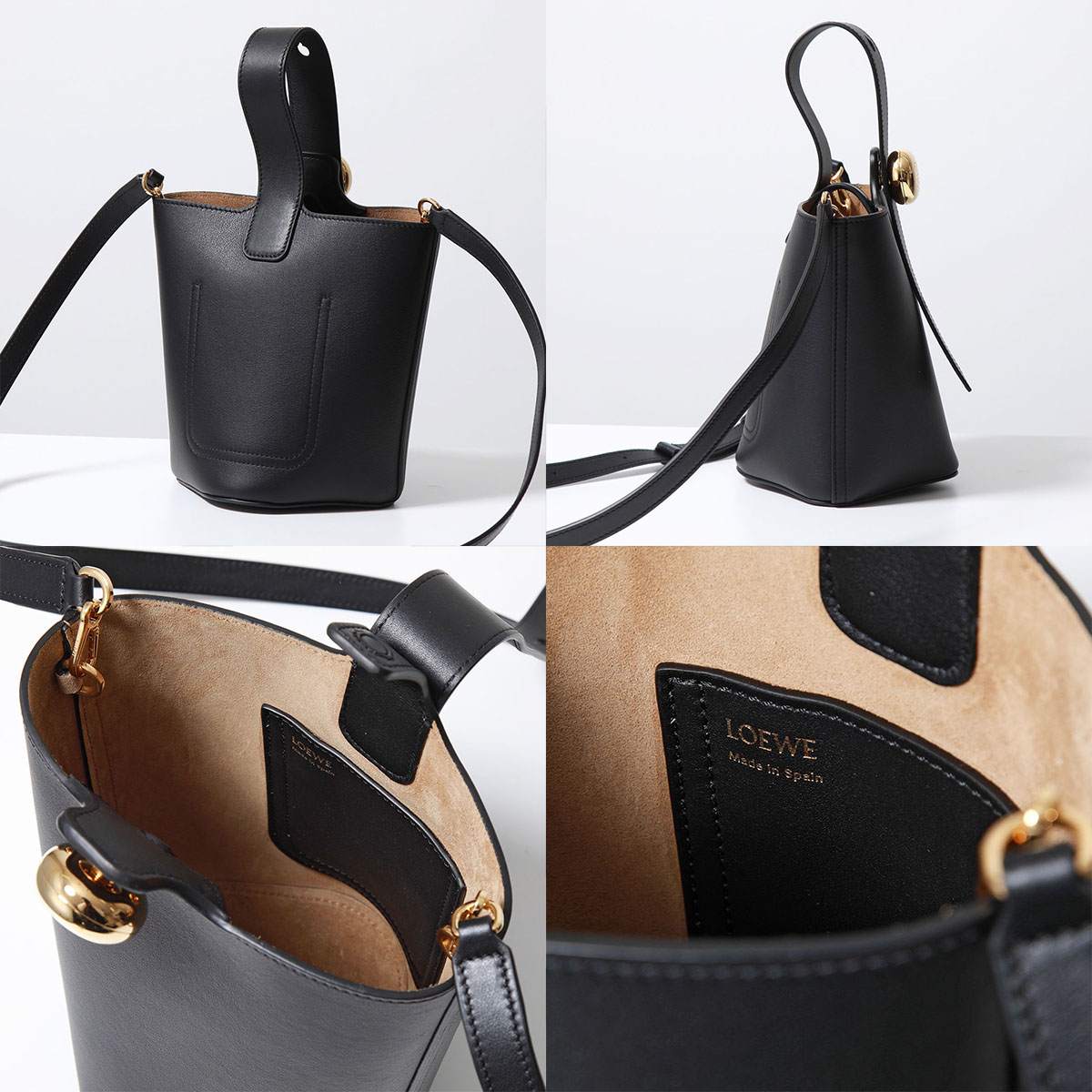 LOEWE ロエベ ハンドバッグ PEBBLE BUCKET MINI ペブル バケット ミニ 