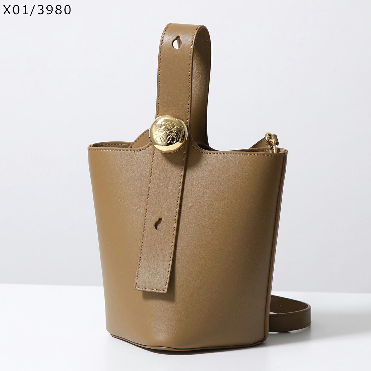LOEWE ロエベ ハンドバッグ PEBBLE BUCKET MINI ペブル バケット ミニ 