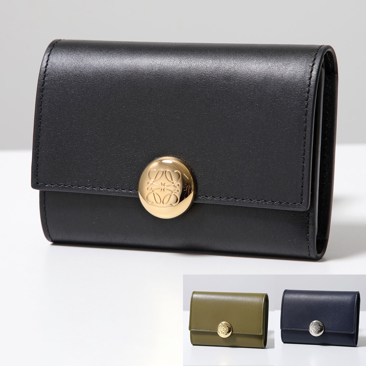 ロエベ 3つ折り財布 ミニ財布 楽天市場】LOEWE ロエベ Tri-Fold Wallet 三つ折り財布 折りたたみ財布