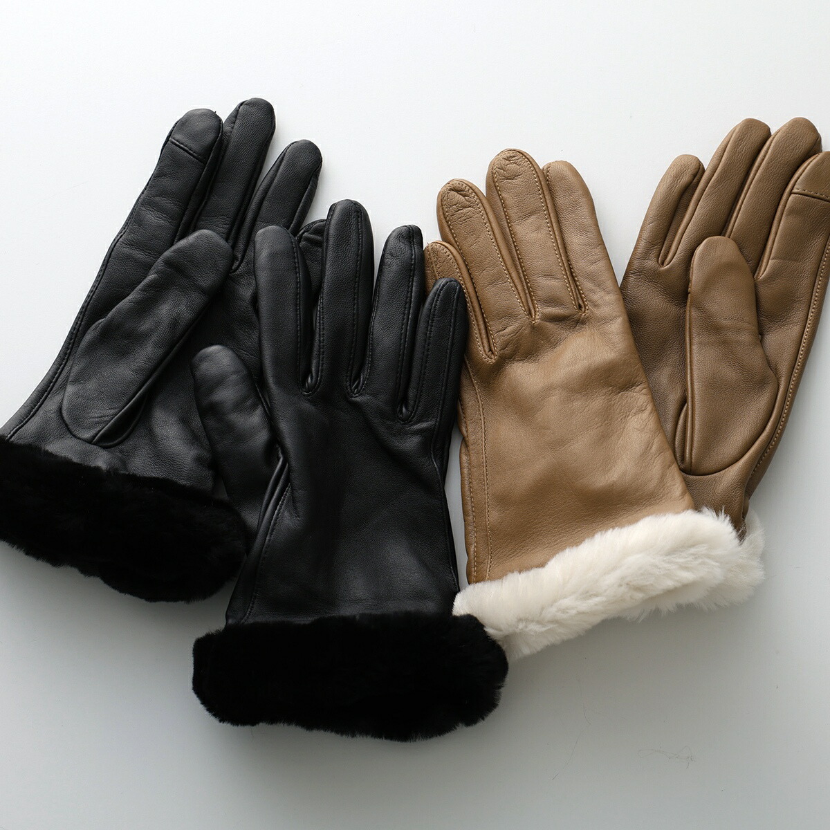 楽天市場】UGG アグ グローブ W FAUX FUR FINGERLESS 22648 レディース