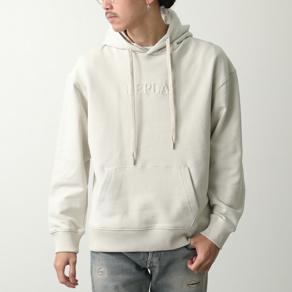 REPLAY リプレイ パーカー COTTON FLEECE M3183 000 21842 メンズ ロゴ スウェット 裏起毛 フーディ 長袖 985｜インポートセレクトmusee
