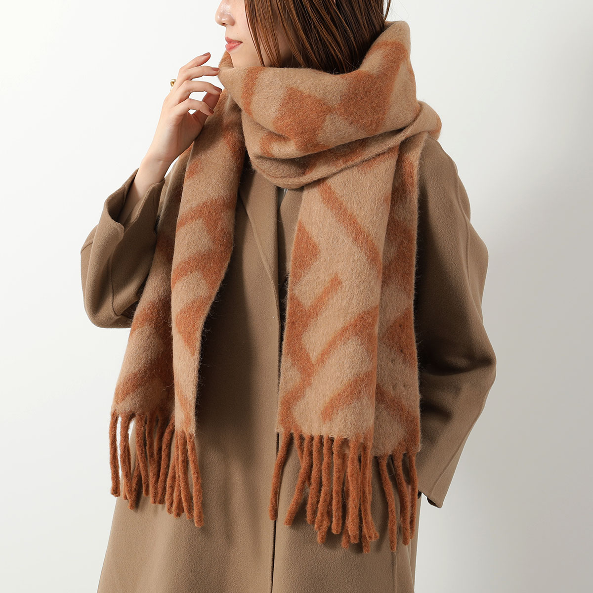 楽天市場】PRADA プラダ マフラー 2FS057 2FK3 レディース フリンジ