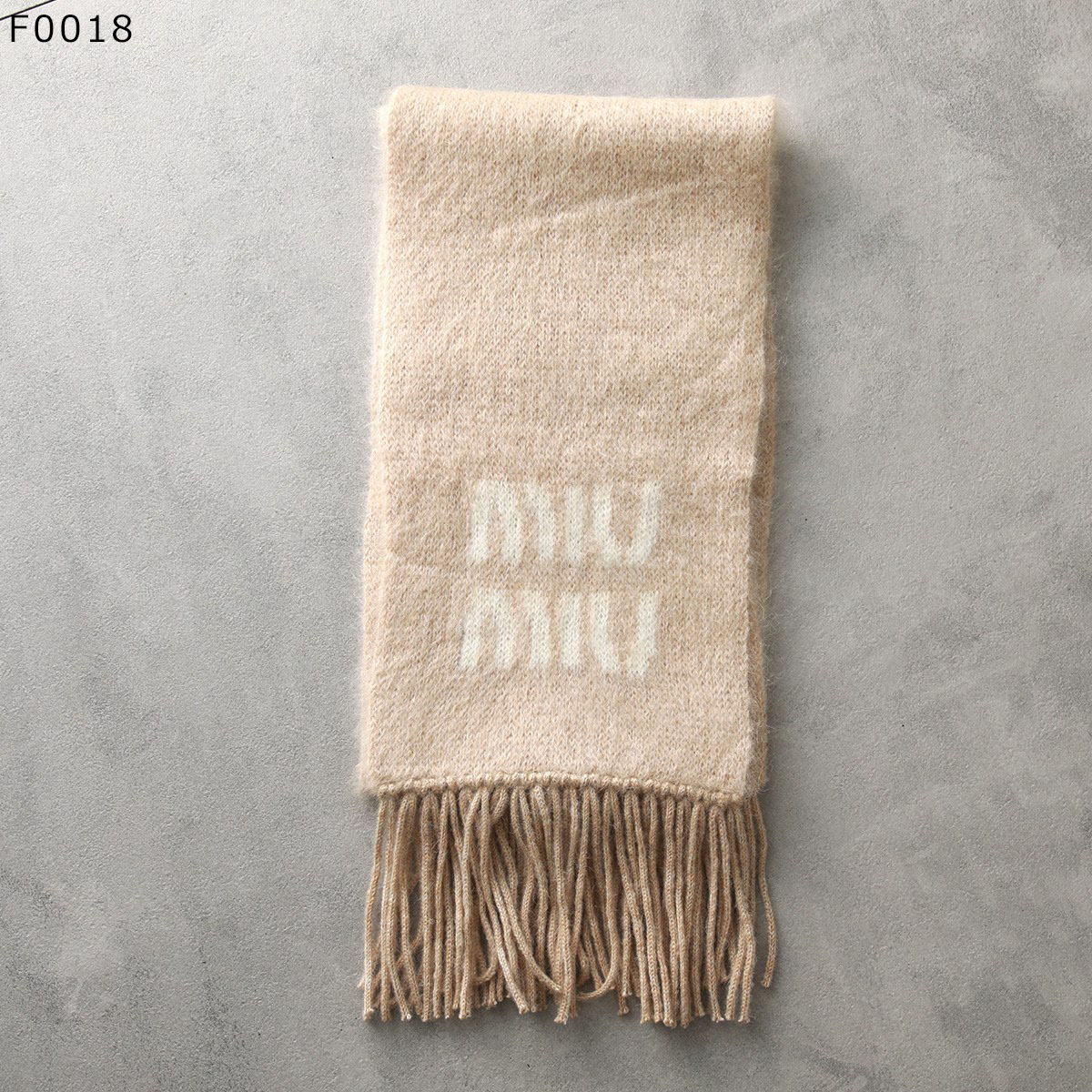 MIUMIU ミュウミュウ マフラー 5FS062 2CQD レディース モヘアブレンド