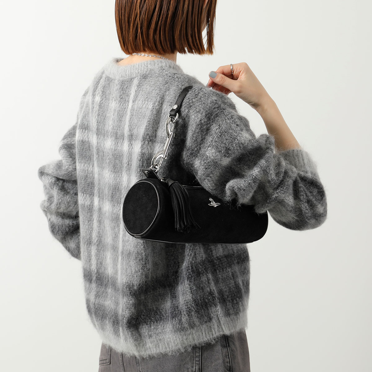 Vivienne Westwood ヴィヴィアンウエストウッド ハンドバッグ CINDY CYLINDER BAG シンディシリンダーバッグ 4603000RW L007E レディース ハンドバッグ 鞄 N401/BLACK