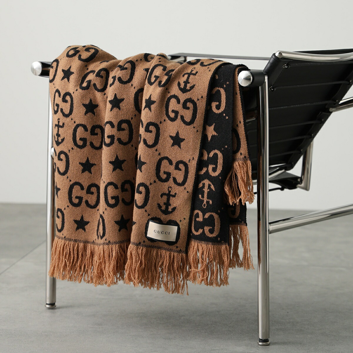楽天市場】【半額以下】 グッチ GUCCI ウール ブランケット ひざ掛け