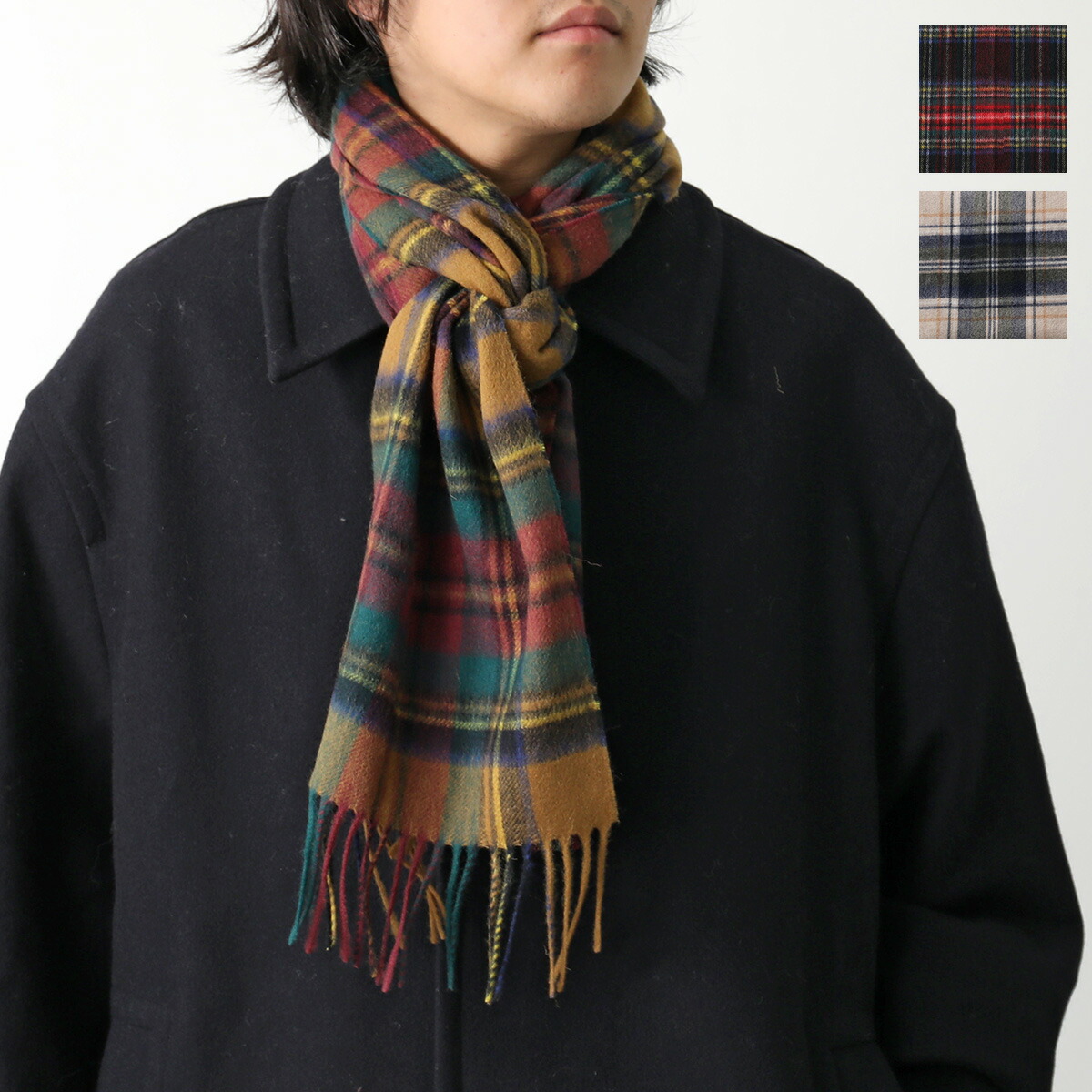 楽天市場】Barbour バブアー カシミヤ マフラー Tartan Cashmere Scarf
