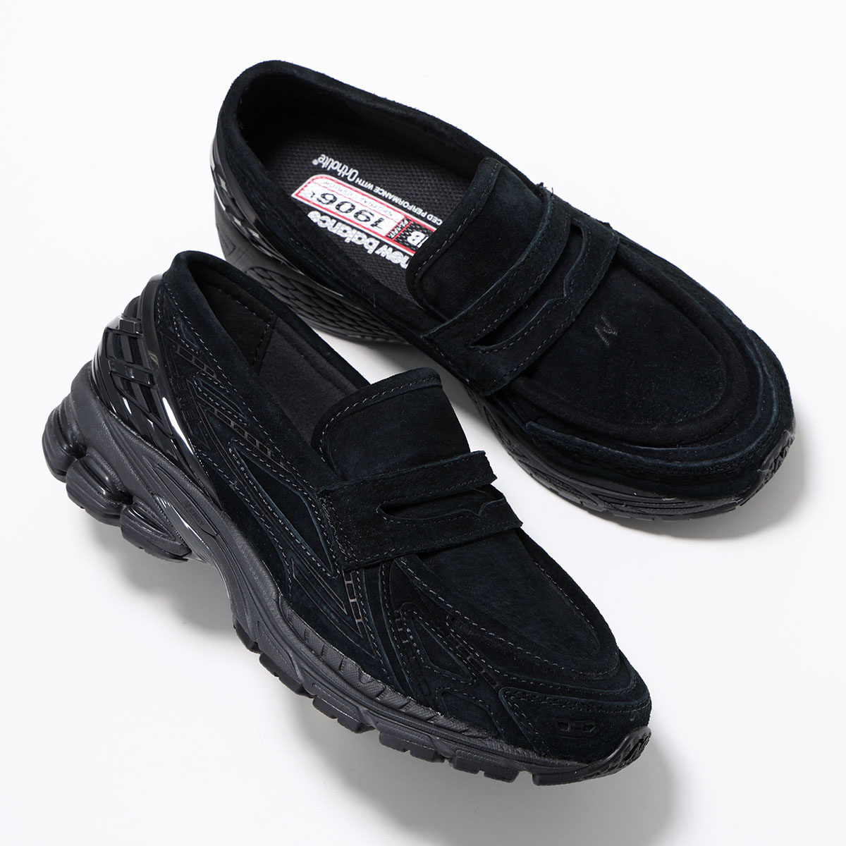 New Balance ニューバランス ローファー U1906LNT レディース スニーカー スウェード スリッポン シューズ 靴 ブラック【dc_kikaku】|インポートセレクトmusee