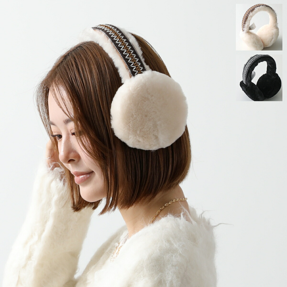 楽天市場】・UGG｜W Sheepskin Earmuff W Tasman/ アグ/シープスキン