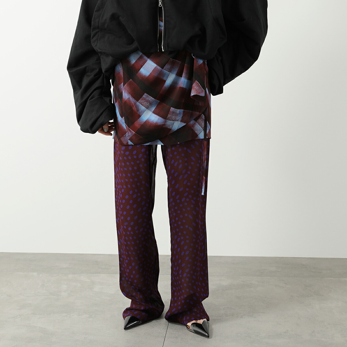 Dries Van Noten フローラル プリント タイ ウエスト Dries Van Noten フローラル プリント タイ ウエスト Dries Van Noten