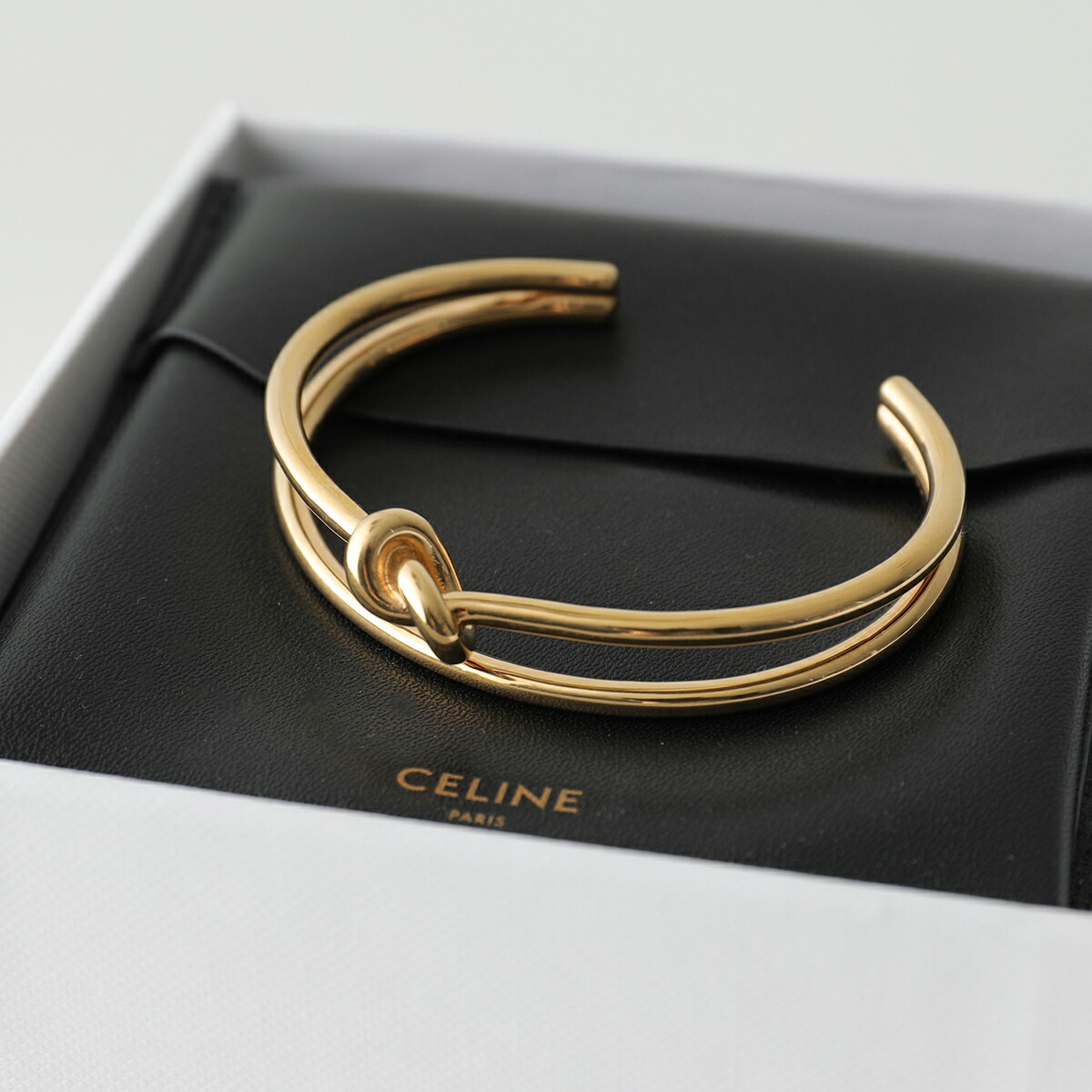 楽天市場】セリーヌ CELINE バングル ダブル ブレスレット ノット