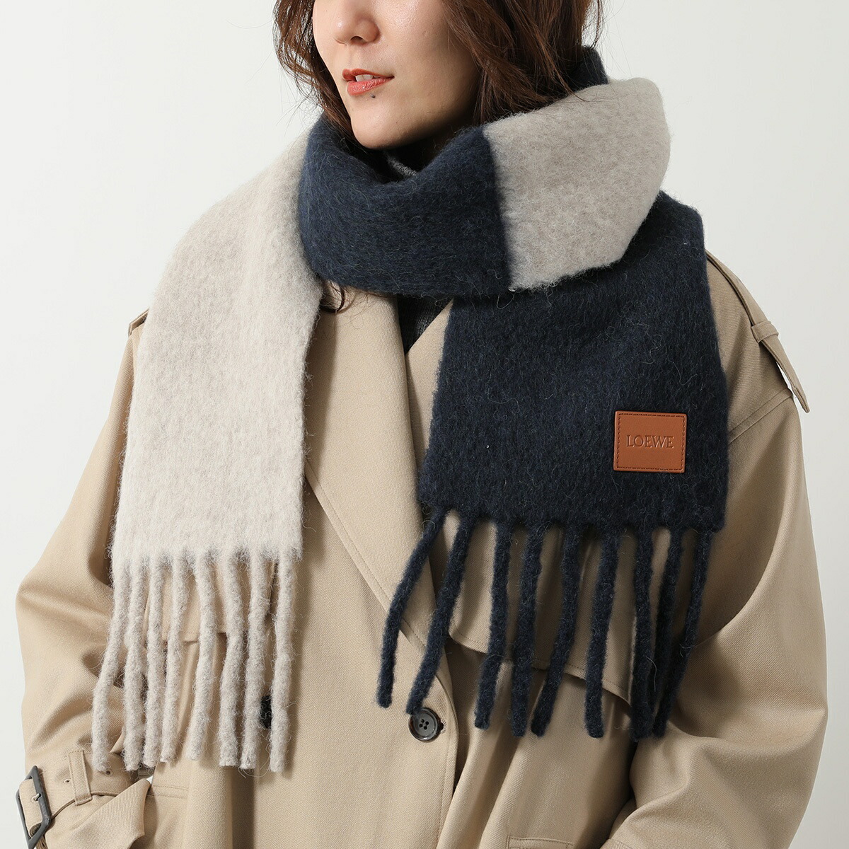 新品ロエベ　マフラー　ストール 楽天市場】LOEWE ロエベ ストール 929.29.206 レディース マフラー