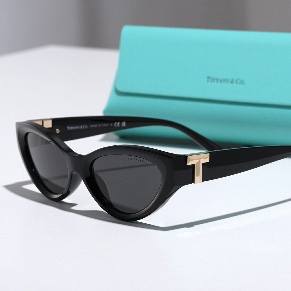 Tiffany&Co. ティファニー サングラス Tiffany T ティファニー ティー TF4225-U レディース 偏光レンズ キャットアイ型 セルフレーム フルリム アイウェア 8001/S4