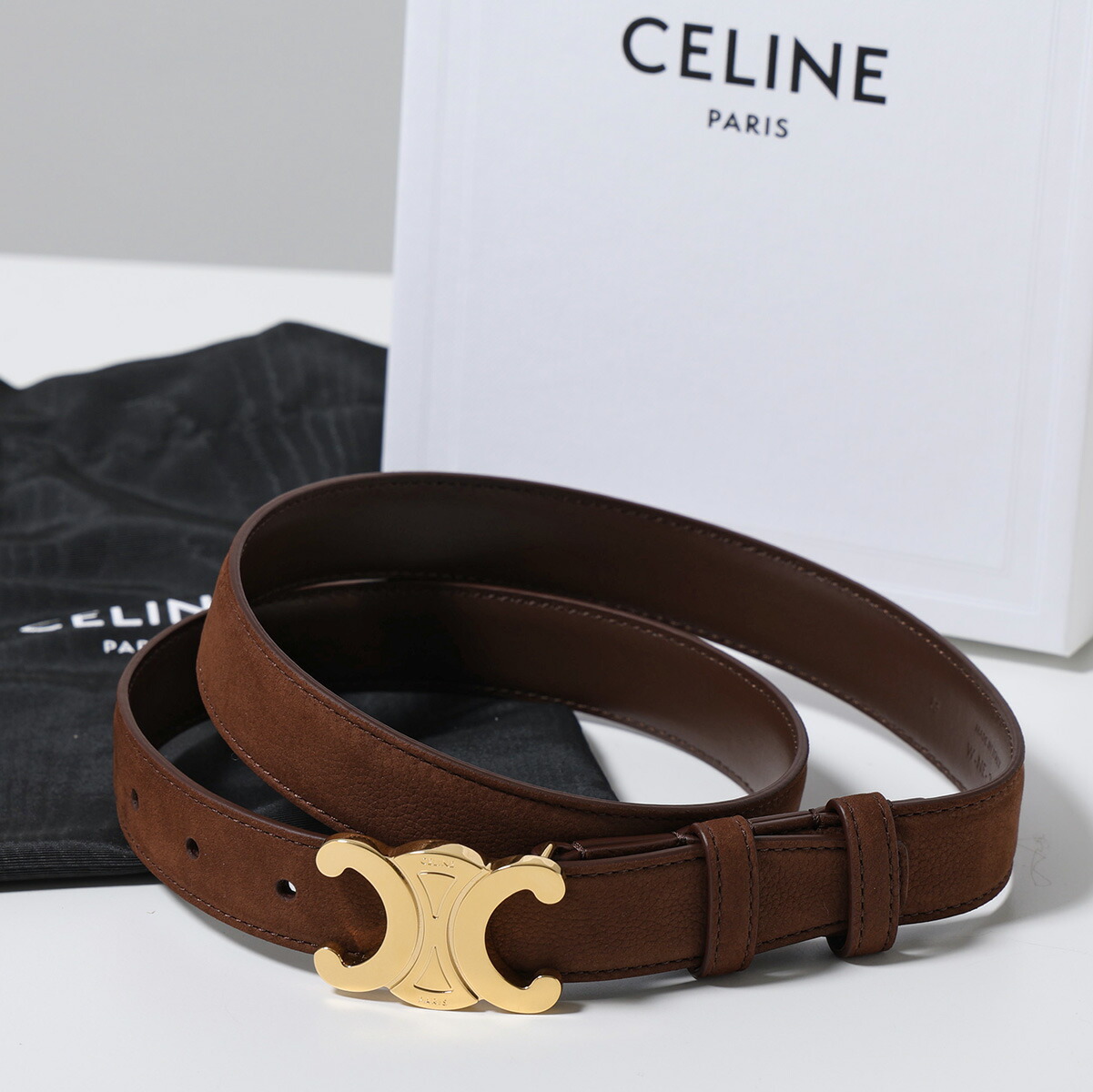 楽天市場】CELINE セリーヌ ベルト 45AVS 2AG6 レディース ミディアム