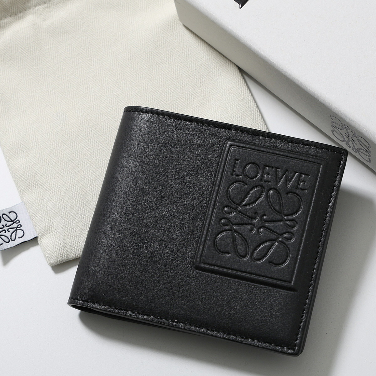 楽天市場】LOEWE ロエベ 二つ折り財布 C500302X02 メンズ レザー