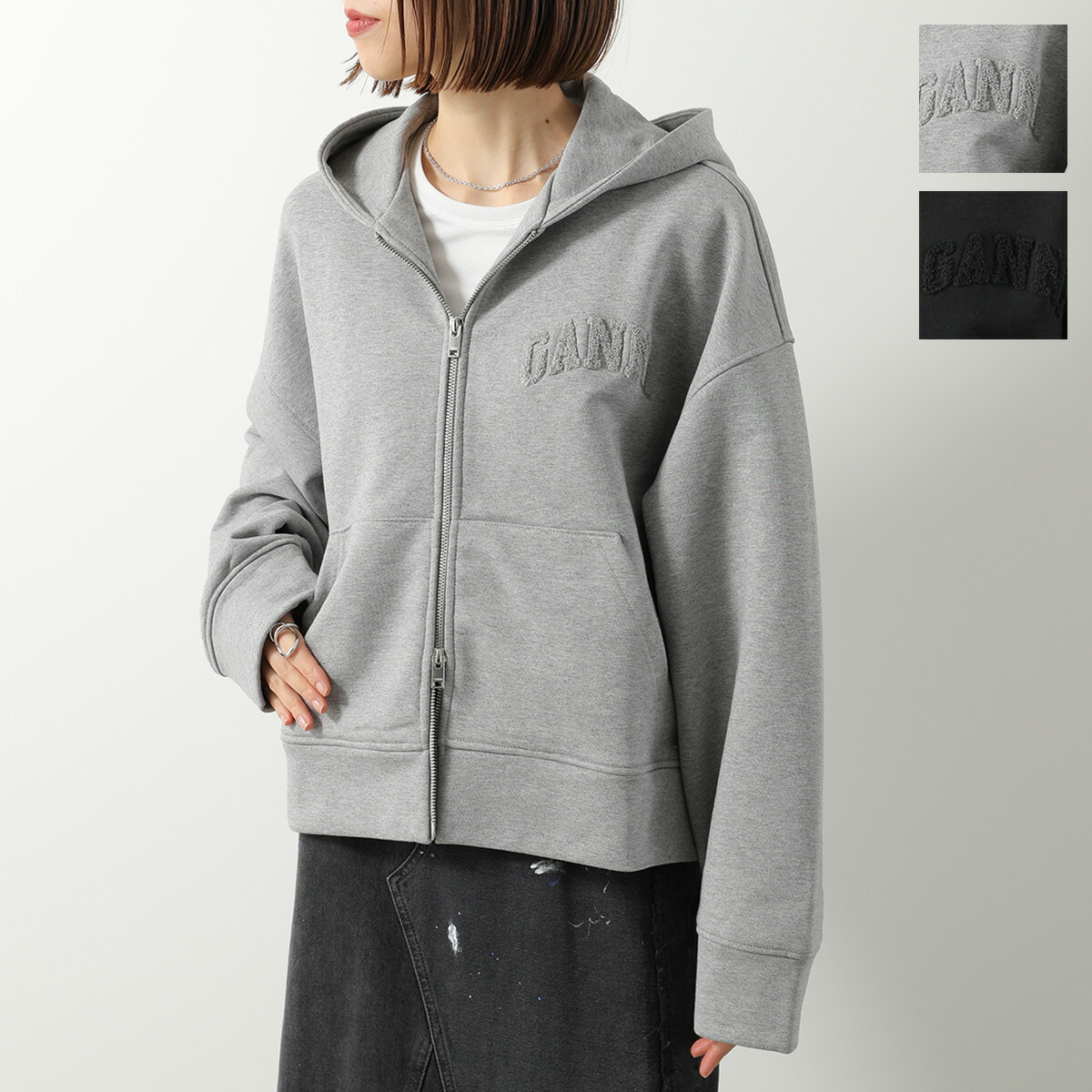 GANNI ジップパーカー 楽天市場】GANNI ガニー パーカー Isoli Cherries Oversized Hoodie