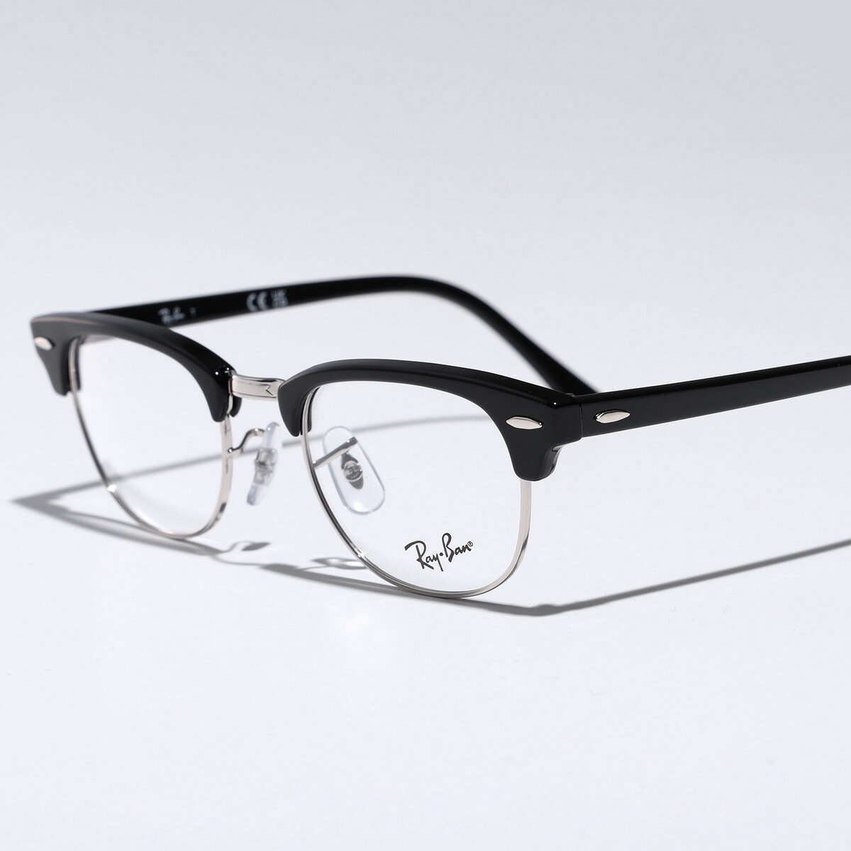 Ray-Ban レイバン メガネ CLUBMASTER OPTICS クラブマスター RB5154 レディース サーモントブロー型 コンビネーション フルリム クリングスタイプ アイウェア 2000