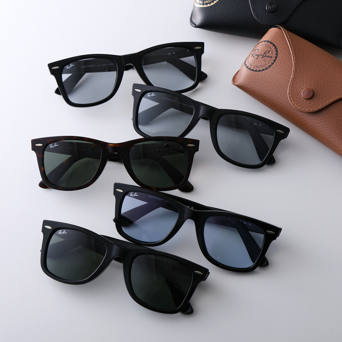 Ray-Ban レイバン サングラス ORIGINAL WAYFARER CLASSIC オリジナル ウェイファーラー クラシック RB2140F メンズ ウェリントン型 セルフレーム マット メタルロゴ アイウェア カラー5色 16,726円
