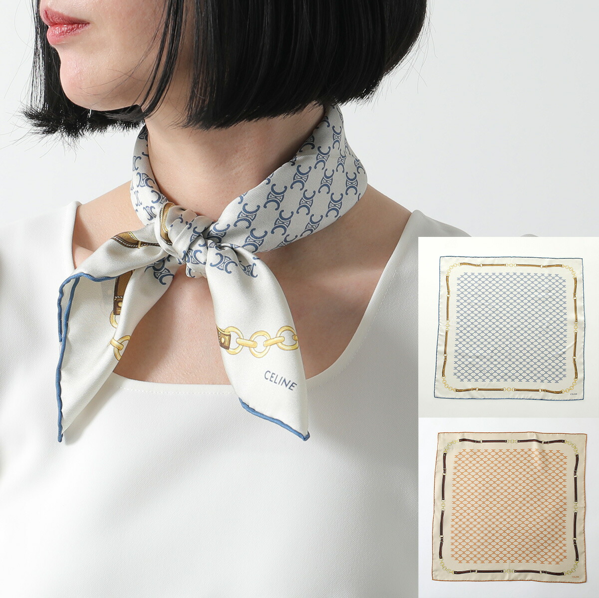 楽天市場】【アウトレット】セリーヌ CELINE バンダナ スカーフ