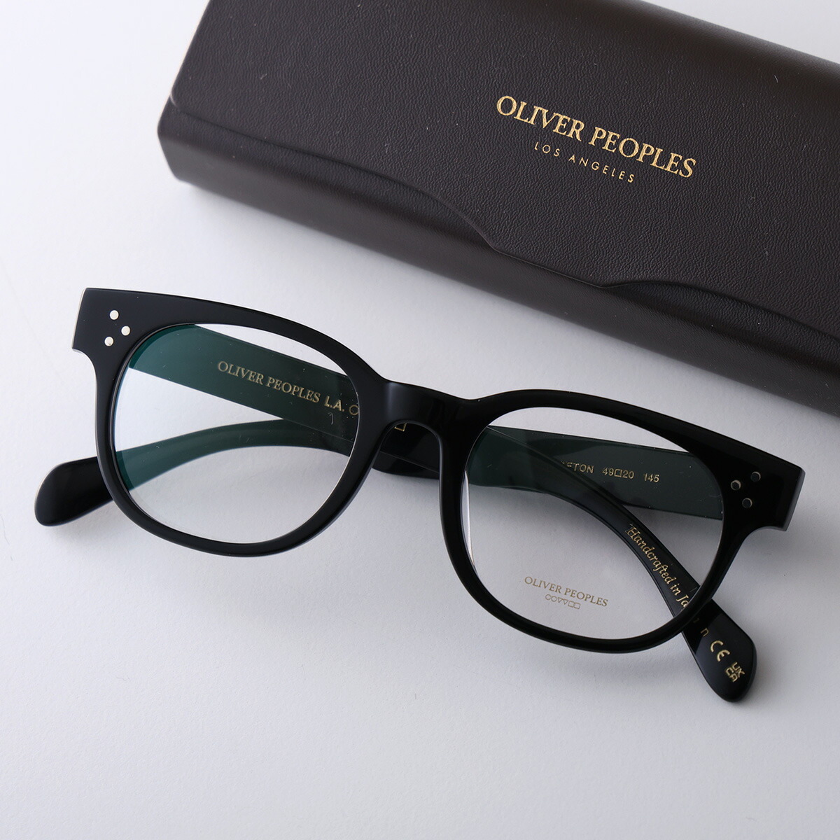 OLIVER PEOPLES オリバーピープルズ メガネ AFTON アフトン OV5545U レディース ウェリントン型 セルフレーム フルリム 黒縁 めがね 眼鏡 伊達メガネ ロゴ アイウェア 1731/BLACK|インポートセレクトmusee