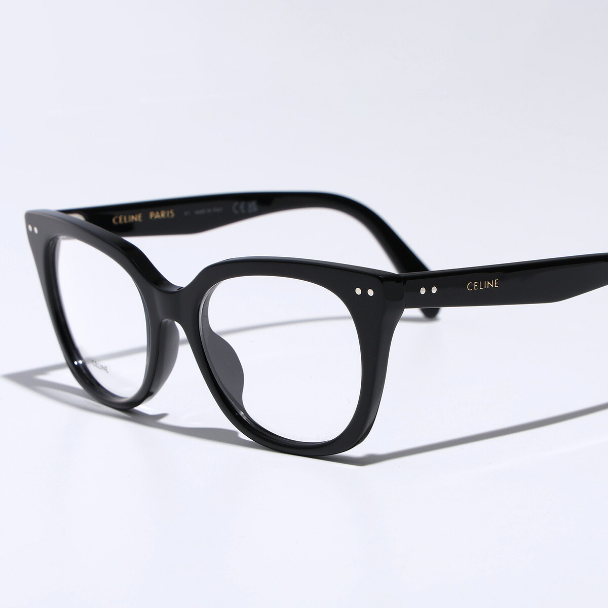 CELINE セリーヌ メガネ CL50116I メンズ ウエリントン型 スクエア セルフレーム フルリム ロゴ アイウェア 黒縁 めがね 眼鏡 伊達メガネ 001【dc_kikaku】｜インポートセレクトmusee 27,650円