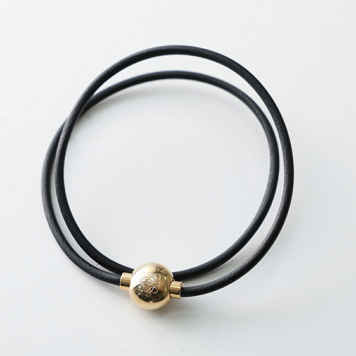楽天市場】ロエベ LOEWE スラップ ブレスレット スモール ブラック