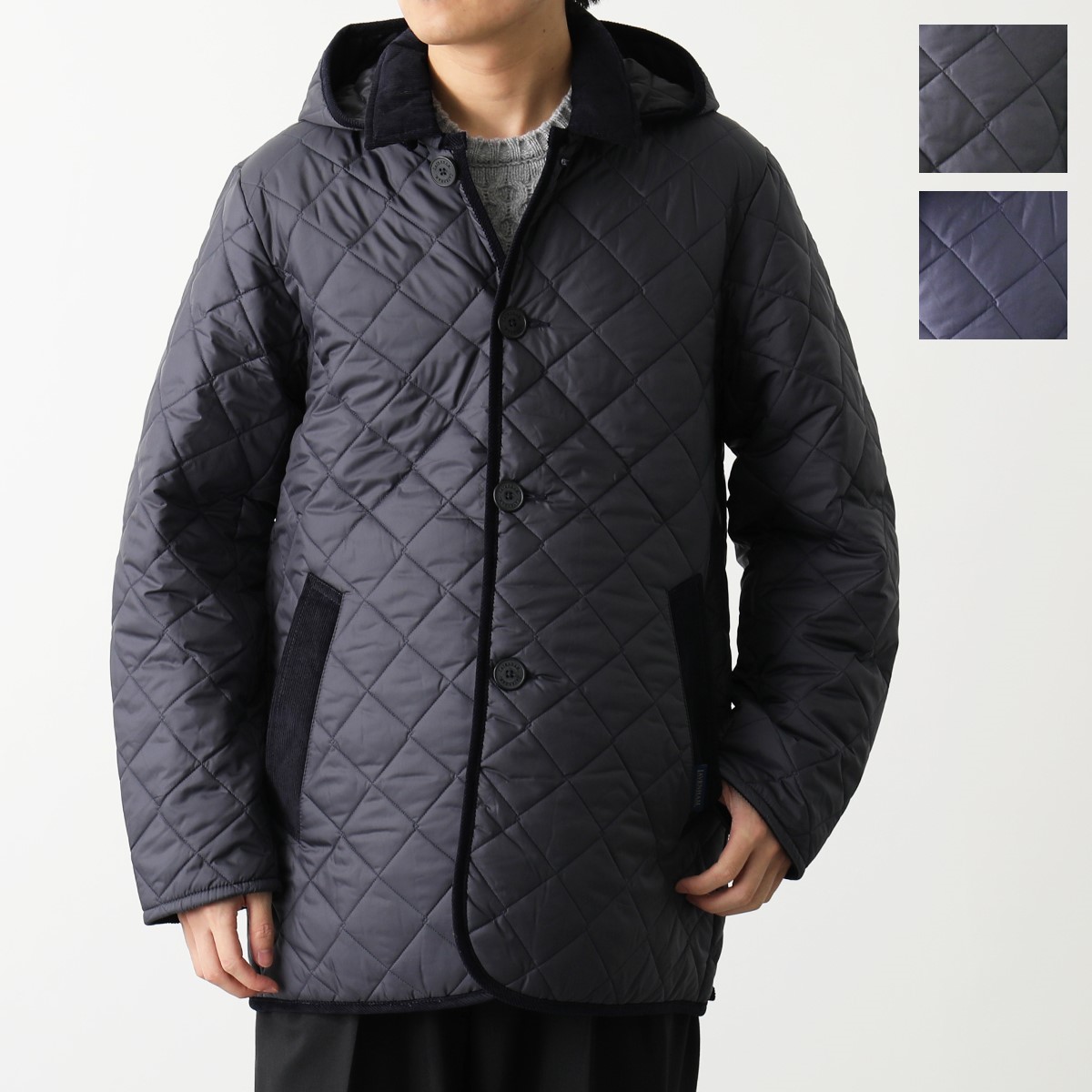 【訳あり-38のみ】LAVENHAM ラベンハム 中綿ジャケット DENSTON デンストン SLJ9004 メンズ フード付き キルティング G95/LAMP-BLACK-0060｜インポートセレクトmusee