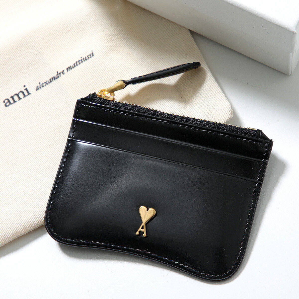 楽天市場】AMI PARIS アミ パリス Paris Paris Compact Wallet 二