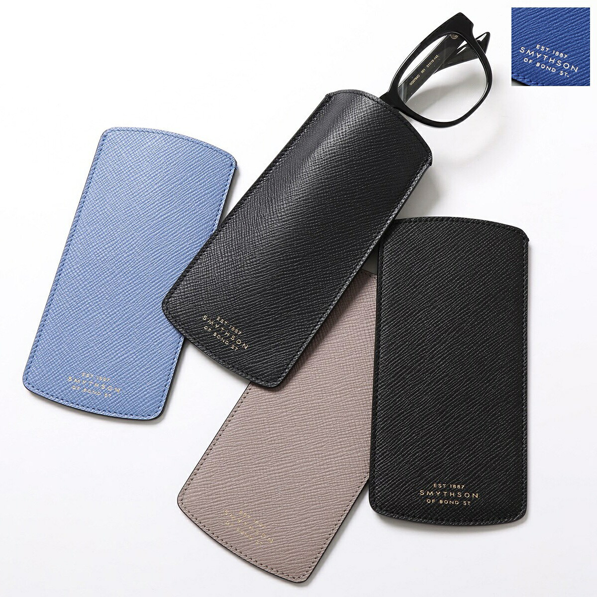 SMYTHSON スマイソン メガネケース PMA OPT GLASSES CASE レディース メンズ レザー めがね 眼鏡 カラー4色｜インポートセレクトmusee