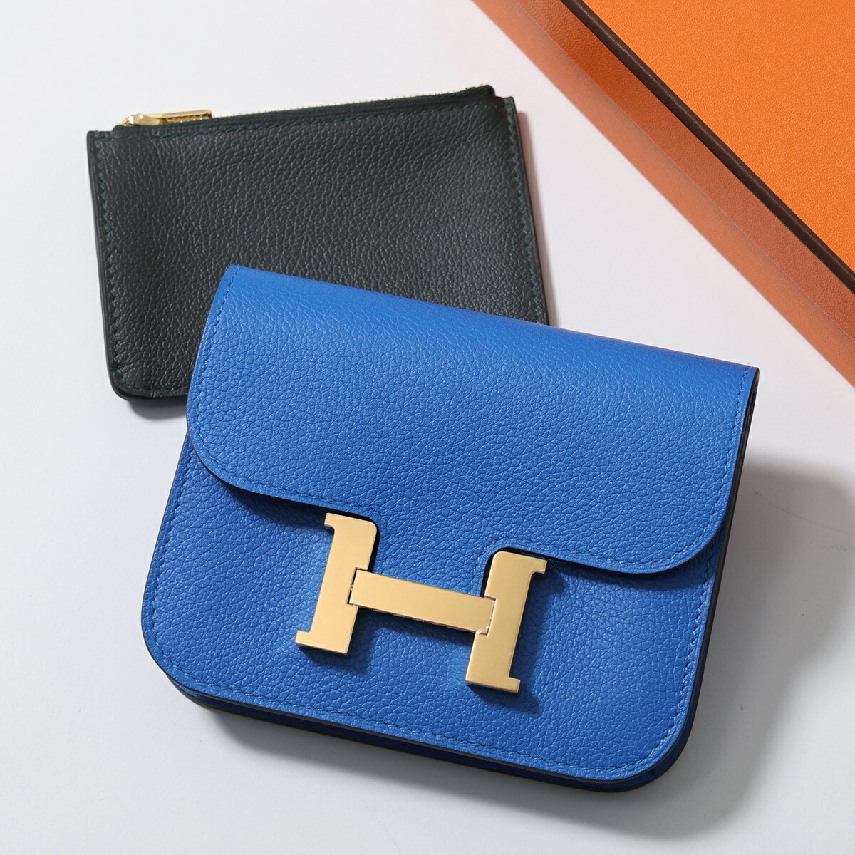 HERMES ドゴン　コンパクト　バイカラー(ネイビー&ブルー) 楽天市場】HERMES エルメス ミニ財布 DOGONCOMPACT ドゴンコンパクト