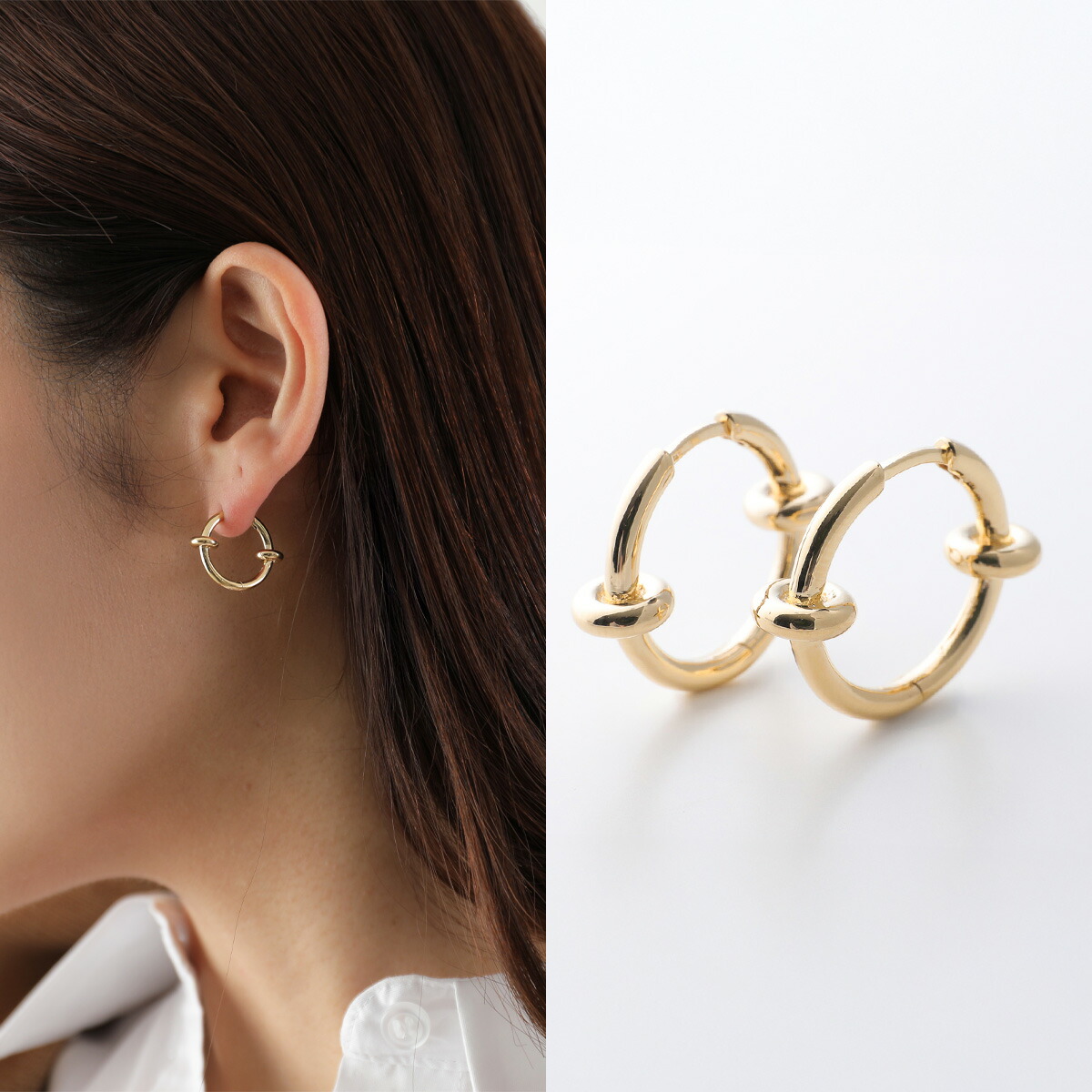 楽天市場】Otiumberg オティウムバーグ ピアス Twisted Ridge Hoops