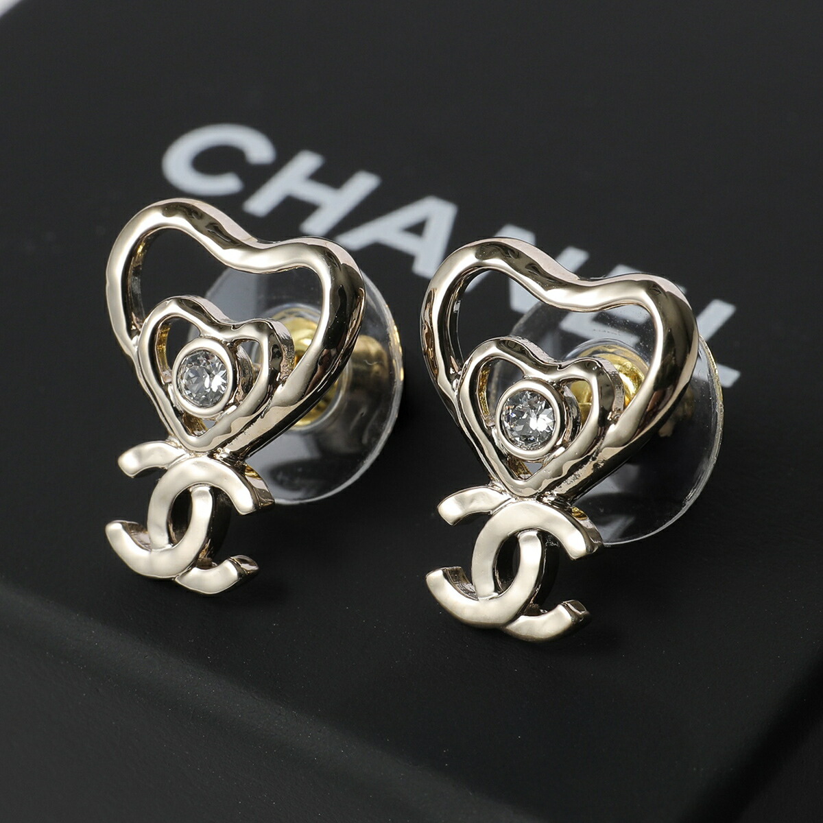 楽天市場】CHANEL シャネル ピアス ABG712 B22492 レディース ココ