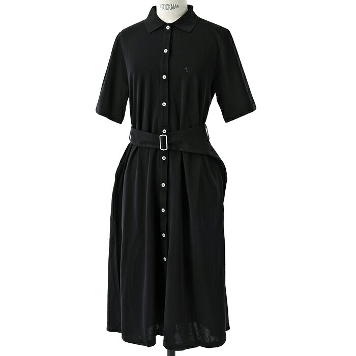 楽天市場 Maison Kitsune メゾンキツネ Bw016bt1505 Polo Dress ポロカラー ワンピース Black ブラック レディース インポートセレクト Musee